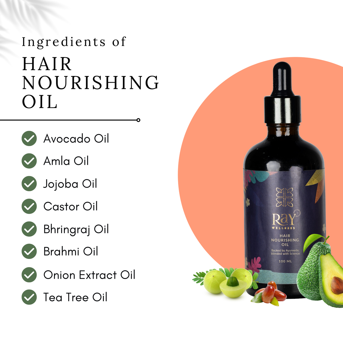 Ayurvedic Onion Hair Oil for Fast Hair Growth & Hair Thinning | Ray Wellness