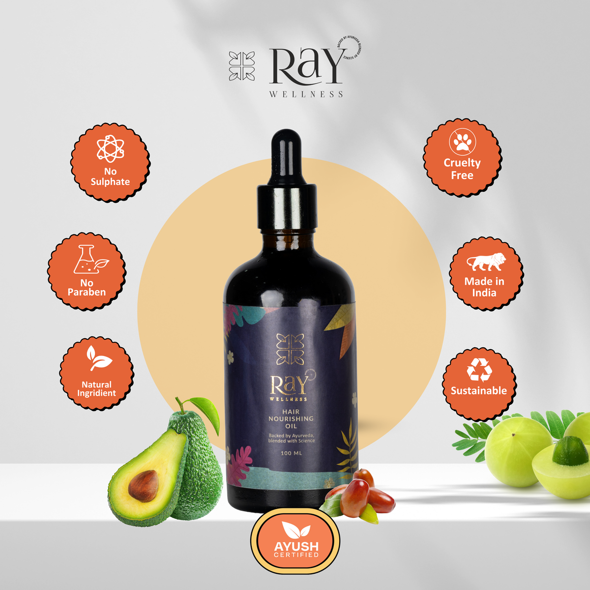Ayurvedic Onion Hair Oil for Fast Hair Growth & Hair Thinning | Ray Wellness