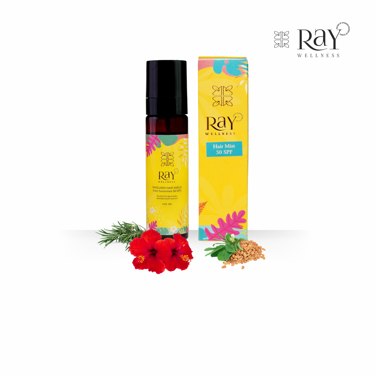 Hair Sunscreen Mist & Perfume for  UV Protection SPF 50