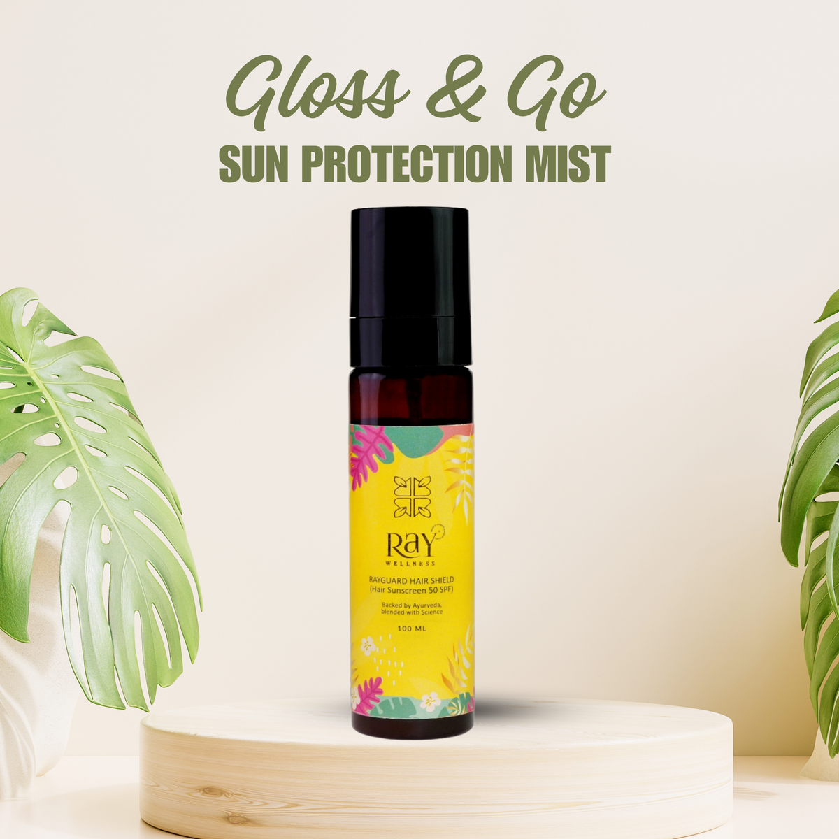 Hair Sunscreen Mist & Perfume for  UV Protection SPF 50