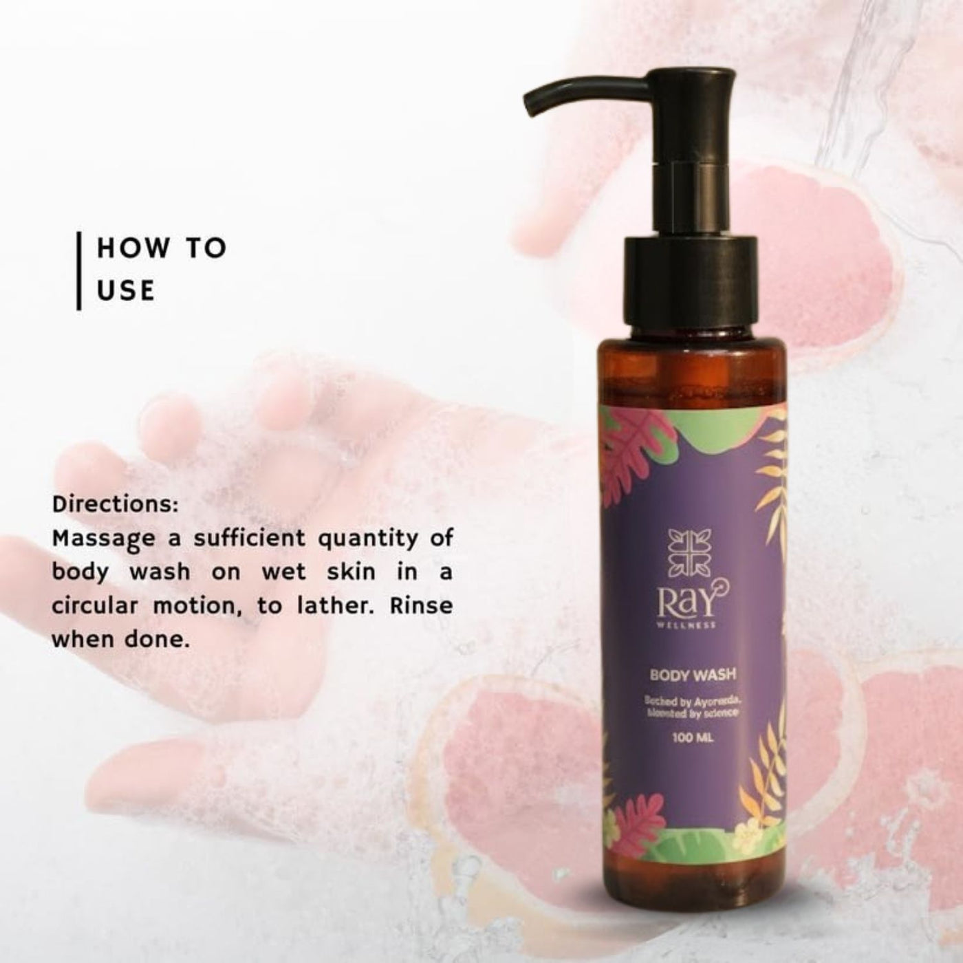 Deep Cleansing Ayurvedic Shower Gel & Body Wash | Ray Wellness