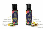 Travel Toiletry Kit with Premium Cosmetic Bag | Shampoo, Conditioner, Body Wash & Body Lotion (30ml Each) | Leakproof Travel Essentials